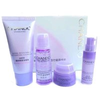 自然堂 凝时四件套（洁面30g+水20g+精华5g+霜5g）补水保湿