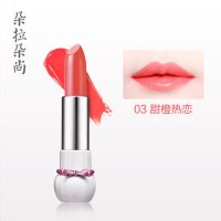 朵拉朵尚 氧气女孩甜蜜水润口红3g甜橙热恋 不易脱妆