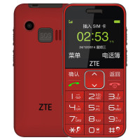 ZTE/中兴 L580 老人手机直板按键大屏老年人手机 老年手机老人机（红色）
