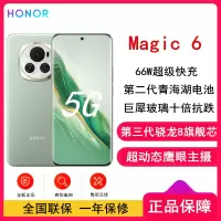 荣耀Magic6 麦浪绿 12GB+256GB 第三代骁龙8旗舰芯 超动态鹰眼主摄 66W快充 巨犀玻璃十倍抗跌 5450mAh电池 5G手机