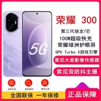 [全新]荣耀300 庐烟紫 12GB+512GB 第三代骁龙7芯 5G 5300毫安青海湖电池 100W快充 拍照手机