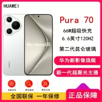 [全新]华为Pura 70 雪域白 12GB+1TB 新一代影像系统 66W超级快充 昆仑玻璃 120Hz刷新率 华为P70智能手机