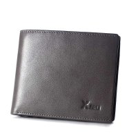 西部牛匠 正品头层牛皮商务短款钱包 韩版男士真皮钱夹简约卡包