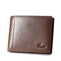 西部牛匠 正品真皮商务短款钱包男皮夹 韩版牛皮钱夹商务休闲卡包