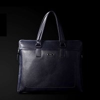 西部牛匠 欧美时尚商务头层牛皮公文包横款 男士真皮单肩包手提包