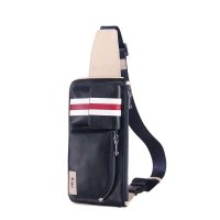 西部牛匠 真皮胸包男腰包 韩版撞色时尚单肩包小包XCL108