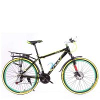 [雷克斯]畅行30铝合金双碟刹禧马诺21速学生26寸山地自行车