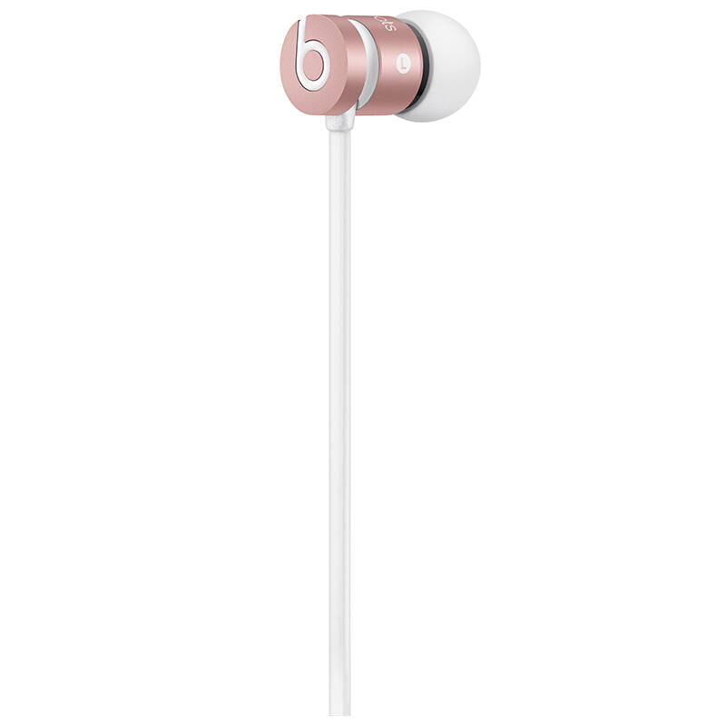 Beats urBeats 入耳式 手机音乐 重低音耳机 耳塞 防缠绕耳机线 三键线控 带麦 金属外壳 运动耳机 玫瑰金