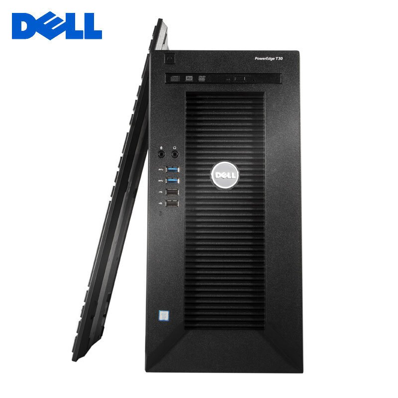 戴尔(DELL)PowerEdge T30 服务器 微塔式 四核E3-1225V5 8G 1TB SATA*2 DVD