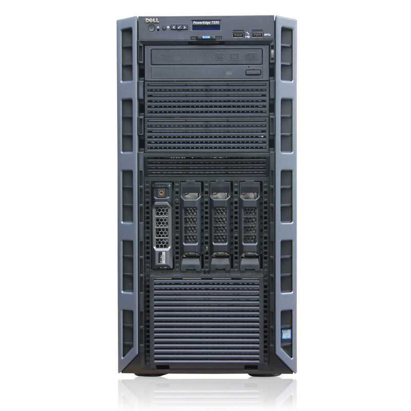 戴尔(DELL) PowerEdge T330 塔式服务器 至强 E3-1220V5 16G 6T SAS*2 H330