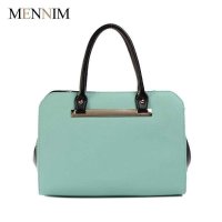 漫妮玛正品春夏新款时尚百搭纯色压条拉链日韩风尚潮流女包 包邮