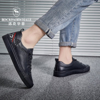 Rock Fairwhale洛克华菲男鞋2021年新款秋季透气潮流百搭板鞋男士休闲鞋韩版皮面潮鞋