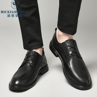 洛克华菲皮鞋男夏季商务正装皮鞋真皮软底黑色潮流百搭男士休闲男皮鞋