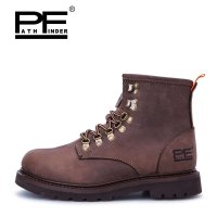 PathFinder PF 新品保暖时尚情侣马丁靴 头层牛皮户外潮流工装靴13605