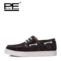 PF 新品潮流文化板鞋 迷彩时尚低帮男士皮鞋 休闲滑板鞋