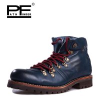 PF 2015刷色潮流工装靴 男士复古时尚马丁靴 大头皮靴