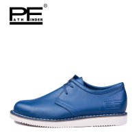 春季头层牛皮英伦潮流男鞋 商务休闲鞋 低帮舒适板鞋