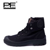 春季工装潮流高帮帆布鞋 情侣款折叠休闲鞋 时尚布鞋