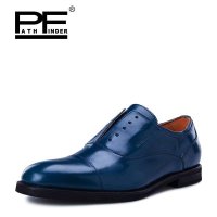 PF 头层牛皮新款男鞋 英伦潮流商务休闲鞋 复古时尚皮鞋