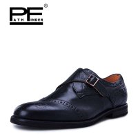 PF 春季时尚新款布洛克鞋 英伦潮流雕花镂空休闲皮鞋