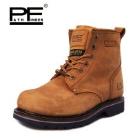 PF 春季男士复古潮流工装鞋 硬朗时尚马丁靴 军警皮靴