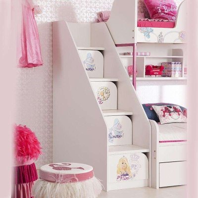 多喜爱儿童家具 功能床储物梯柜 儿童床储物柜家具 高低床柜梯 多色可选
