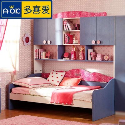 多喜爱儿童家具 多功能组合儿童床 男孩女孩衣柜床 1.35米功能床(不带拖床)