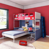 多喜爱多功能床 组合上下铺儿童床带衣柜书桌双层床高低床