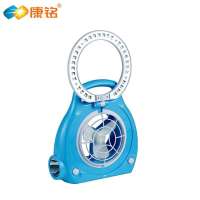 康铭KM-686可充电迷你小风扇 led台灯 手提灯 学生必备