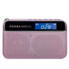 熊猫 DS-120【紫色】 便携数码MP3播放器 U盘TF插卡音箱FM收音机 迷你音响