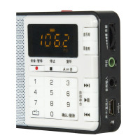 德生（Tecsun） Q3 袖珍式广播录音机数码音频播放器 插卡调频立体声收音机MP3播放机【黑色】