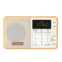 德生（Tecsun） Q3 袖珍式广播录音机数码音频播放器 插卡调频立体声收音机MP3播放机【黄色】