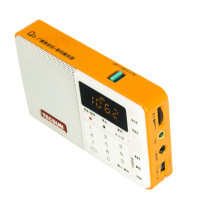 德生（Tecsun） Q3 袖珍式广播录音机数码音频播放器 插卡调频立体声收音机MP3播放机【黄色】