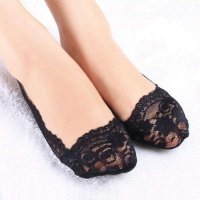 三双装 蕾丝硅胶防脱落无痕超薄防滑止滑女浅口隐形袜船袜袜套BSW4201