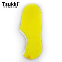 3双装Tsukki新款猫咪硅胶船袜 全棉运动船袜 女 防滑船袜 短袜BSW9105