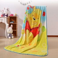 英凰可爱卡通单层拉舍尔大童毯成人单人毛毯空调毯宝宝盖毯