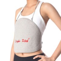 CrippleIdol 科爱獭兔毛护胃带 秋冬季防寒保暖加厚护腰护肚暖宫暖胃男女士深灰均码