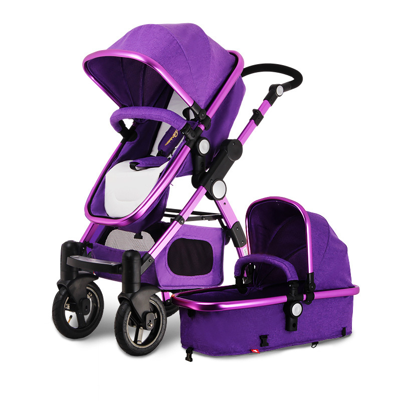 黄金宝贝婴儿推车高景观轻便折叠可坐可躺幼儿宝宝儿童手推车童车