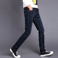 春夏季男士直筒修身牛仔裤舒适时尚男裤弹力潮长裤子商务休闲裤