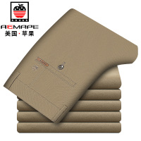 AEMAPE苹果棉弹男士休闲裤男秋季直筒商务长裤子男装款