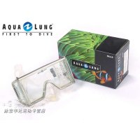 美国Aqualung 限量珍藏版不锈钢面镜 顶级深潜潜水镜 液态硅胶