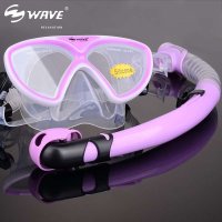国际名牌 WAVE 顶级 儿童/青少年潜水装备 潜水镜+全干式呼吸管