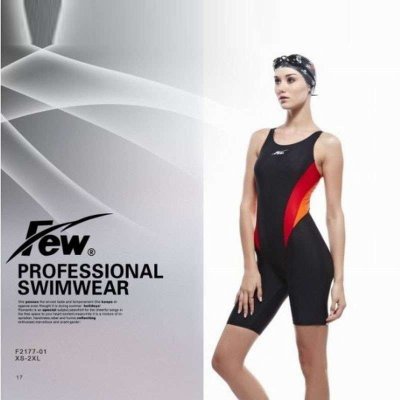 FEW飘专业泳衣 环保时尚 成人 半腿连体泳衣 训练比赛必备F2177