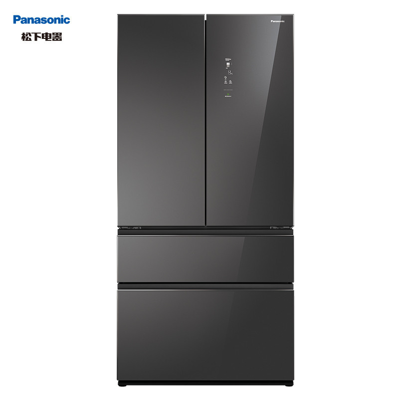 松下panasonicnrew61tx1m618升无边框镜面玻璃大容量多门冰箱