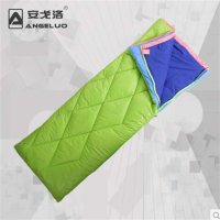 安戈洛新款可拼接双面绒时尚成人双人睡袋可脱卸野营帐篷必备睡袋