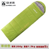 安戈洛户外加厚睡袋野外露营可拼接多功能睡袋春秋豪华款轻薄睡袋