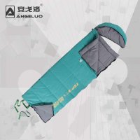 安戈洛户外睡帽可脱卸睡袋 成人加厚野营帐篷睡袋 情侣睡袋