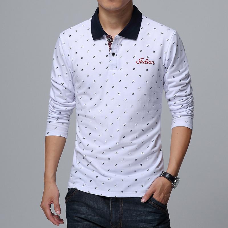 棉翻领男士长袖t恤 男式长袖紧身汗衫打底衫 男运动修身春夏装j0190