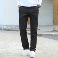 秋冬黑色休闲裤男秋季修身西裤男士裤子韩版潮流长裤商务直筒 Y1925
