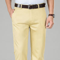 男士休闲裤春夏季薄款天丝男西裤宽松直筒商务男裤中年冰丝长裤子. SXTJDKH8075B